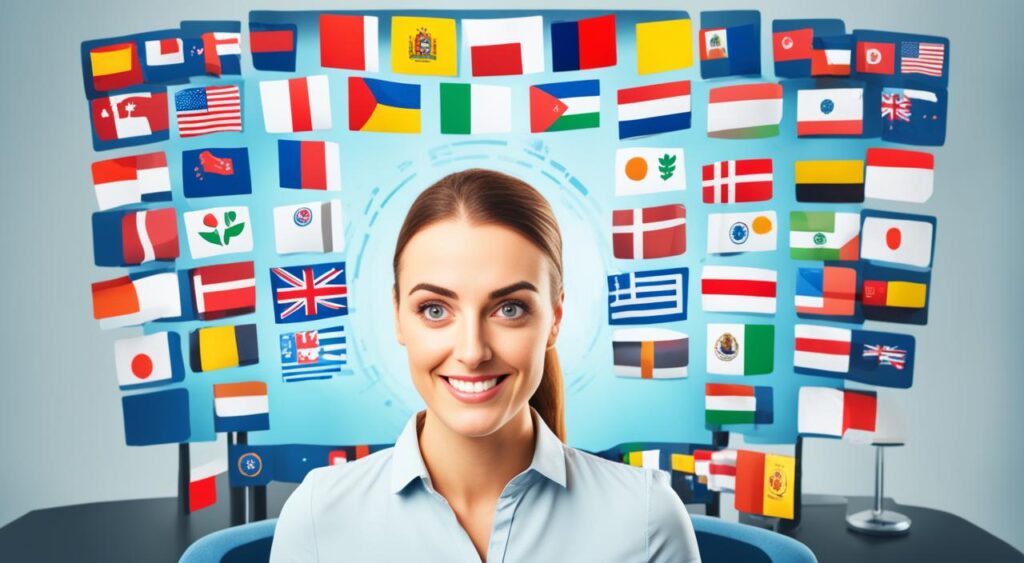 escolha do curso de idioma online