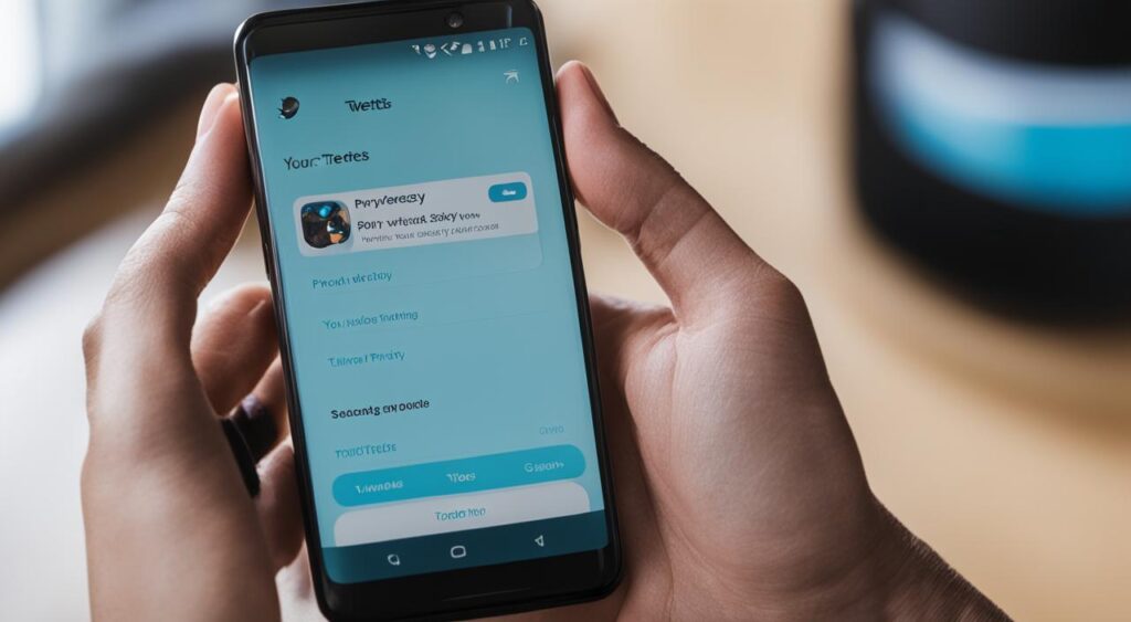privar conta twitter pelo Android