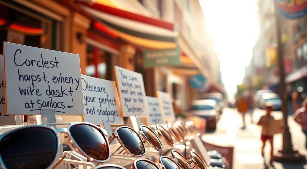 frases para vender óculos de sol