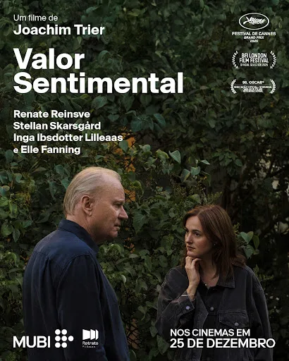 Pôster oficial de Valor Sentimental é revelado por Retrato Filmes e MUBI