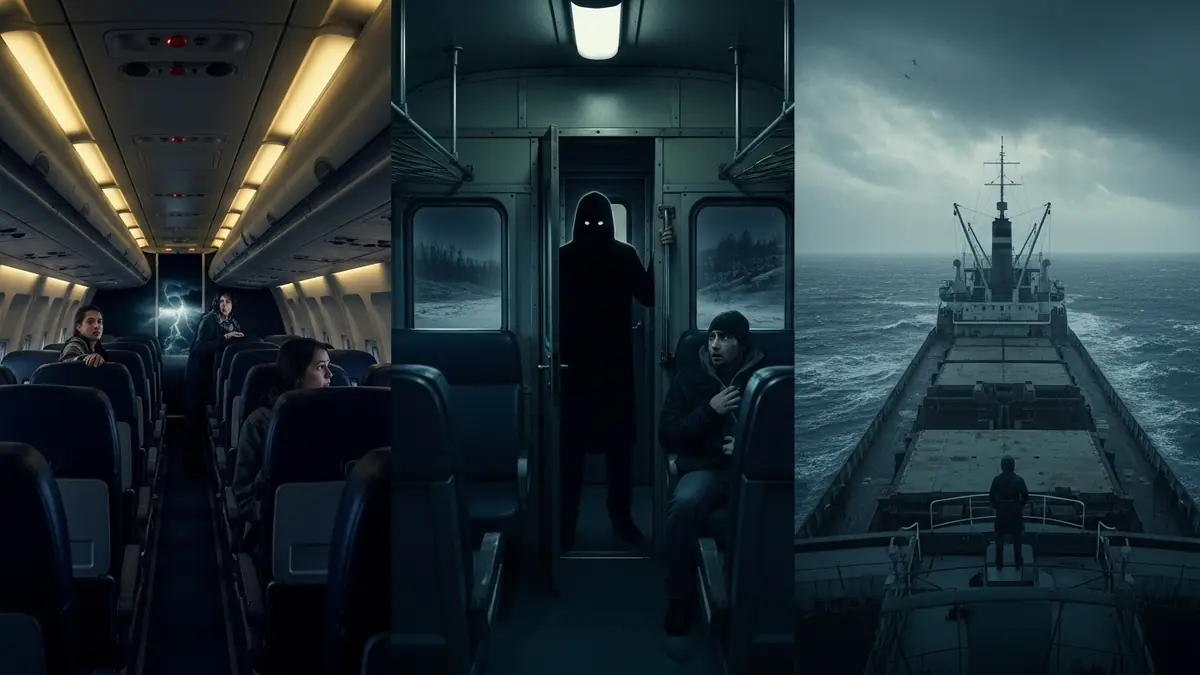 Filmes de suspense que se passam em aviões trens ou navios isolados