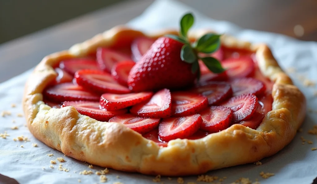 Brazil's strawberry cream cheese galette is spring dessert